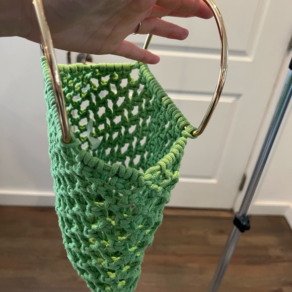 Green Crochet Handle Bag - Picture 6 of 6
